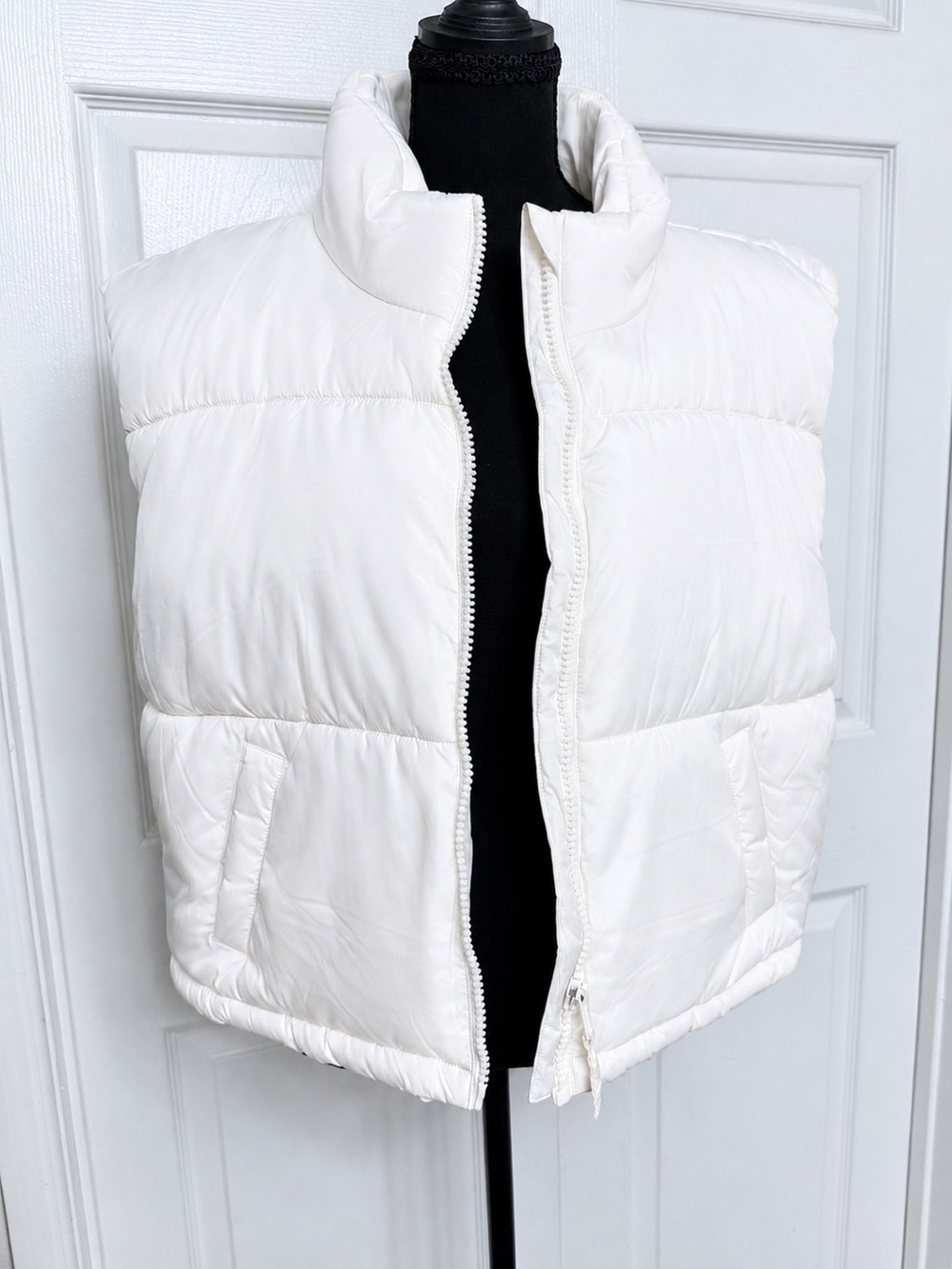 Aéropostale Remixed Down White Puffer Vest XL Style 873A